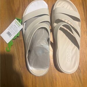CROCS Getaway Sandals - Light Tan Slide